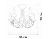 Потолочная люстра Vitaluce V3035-0/5PL