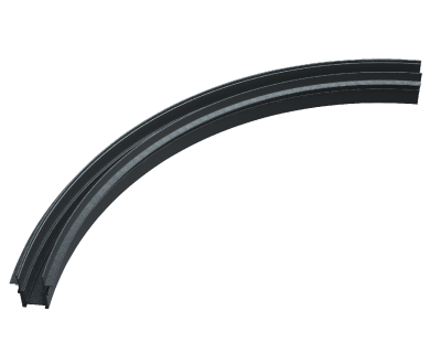Радиусный магнитный шинопровод iLedex Vision 4822-1/4-D1200-BK