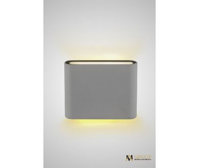 Уличный настенный светильник AM Group AM243-2X5W WH 4000K