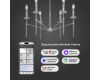 Люстра на штанге Eurosvet Anders 60142/6 хром Smart a061933