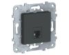 Розетка телефонная RJ11 одиночная 4 контакта Schneider Electric Unica New NU549254