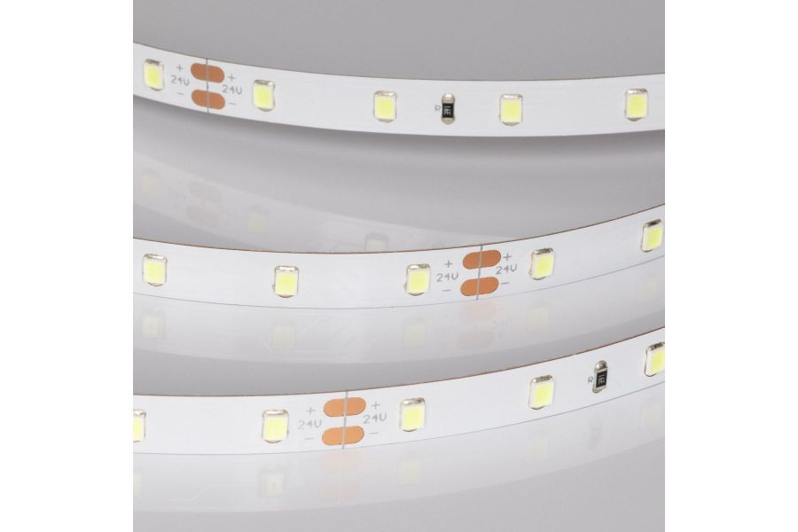 Светодиодная лента Arlight RT-A60-8mm 24V Ice Blue (4.8 W/m, IP20, 5m) 055376