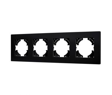 Рамка на 4 поста пластиковая Arlight FRM-PERIO-PL-4-BK 049759