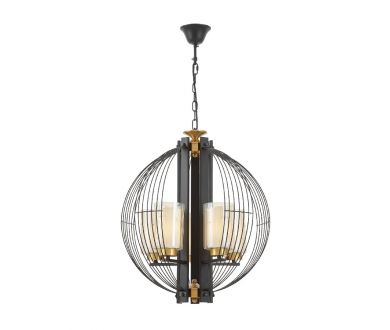 Подвесная люстра Lumina Deco Ponti LDP 1245-5 BK+MD