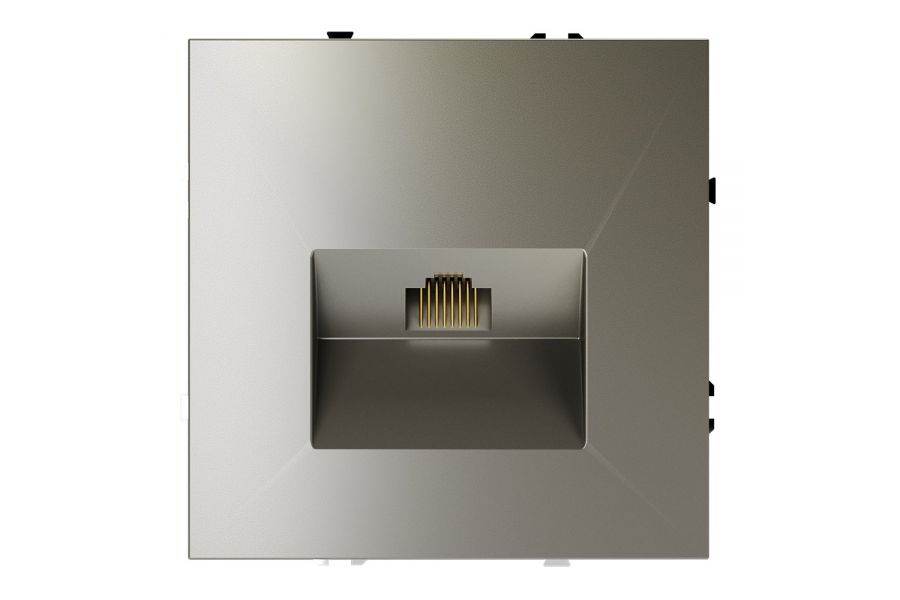 Розетка компьютерная Voltum S70 VLS060104 (шелк)