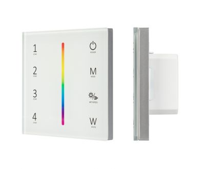 Панель Arlight Sens Smart-P45-RGBW White (230V, 4 зоны, 2.4G) 028140