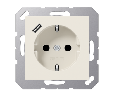 Розетка 2K+З USB Typ C Jung A1520-18C