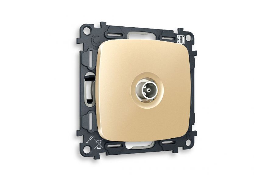Комплект механизма TV розетки оконечной 50-870 MHz 1dB Ambrella Volt Omega MO613010