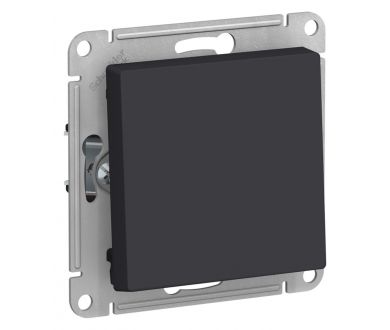 Выключатель 1-клавишный 2-полюсный 10А Systeme Electric AtlasDesign Карбон ATN001021