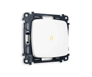 Купить Комплект механизма 1-кл выключателя с подсветкой Ambrella Volt Omega MO122010 Комплект механизма 1-кл выключателя с подсветкой Ambrella Volt Omega MO122010