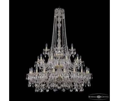 Подвесная люстра Bohemia Ivele Crystal 1411/20+10+5/400/h-158/3d G