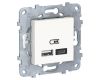 Розетка компьютерная USBx2 Schneider Electric Unica New тип А+С NU501818