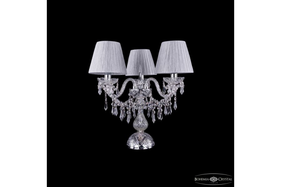 Настольная лампа Bohemia Ivele Crystal 1403L/3/141-39 Ni SH6-160