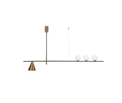 Подвесной светильник Lumina Deco Renzo LDP 6043-4 BK+MD