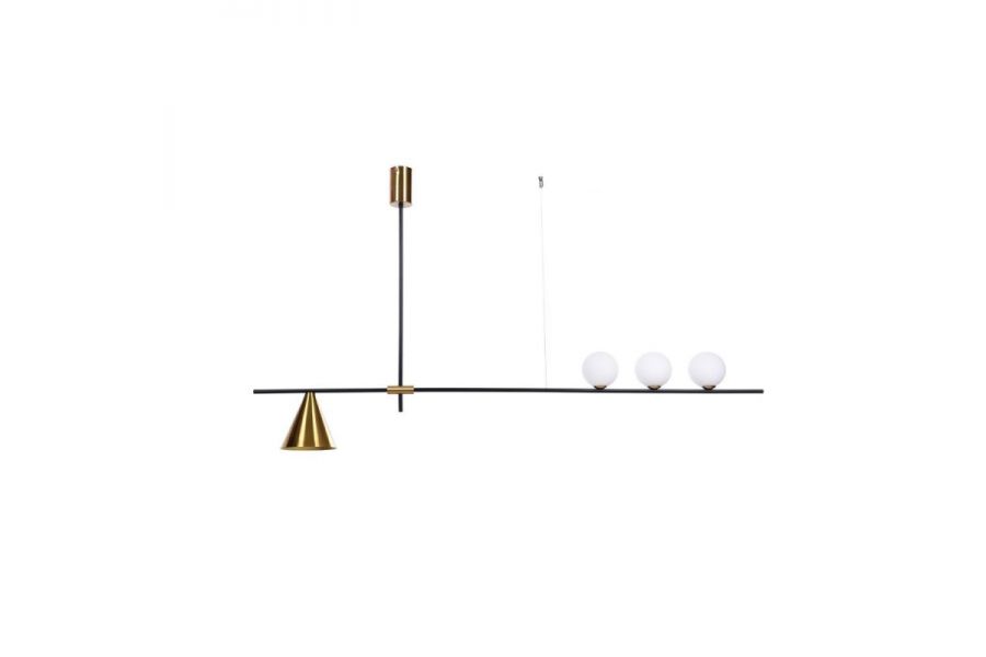 Подвесной светильник Lumina Deco Renzo LDP 6043-4 BK+MD