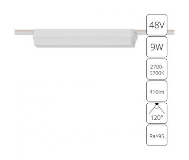 Трековый магнитный светильник Arte Lamp Rapid A2953PL-1WH