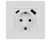 Розетка со шторками с USB type-A+C Эра 12-4108-01 Б0067752