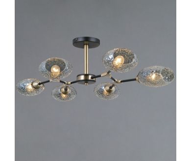 Люстра на штанге Illumico IL0272-6CSQ-25 BK AB TRENTO