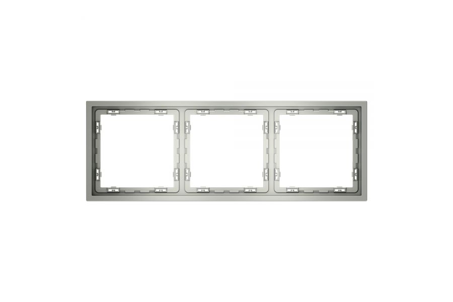 Рамка на 3 поста Voltum S70 VLS100305 (сталь)