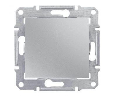Переключатель двухклавишный Schneider Electric Sedna 10A 250V SDN0600160