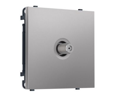 Комплект механизма TV розетки SAT SIGMA Сталь матовый 5-2400MHz 3.5dB QUANT PRO Ambrella Volt MS513050 (SP5130, PR215)