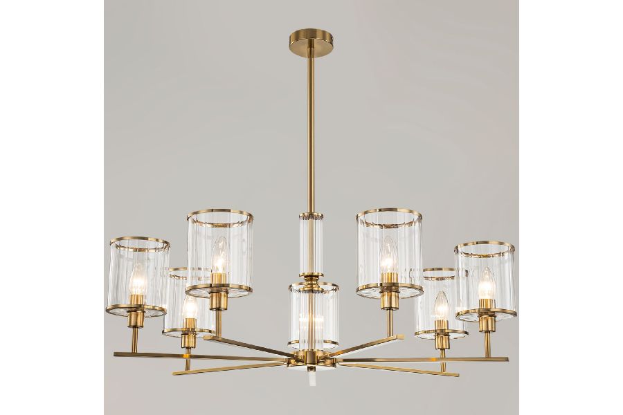 Люстра на штанге Illumico IL0183-8C-79 COPPER KOPNINI