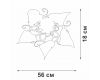 Потолочная люстра Vitaluce V1646/5PL
