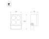 Прожектор Arlight KT-BLOCK-S130x130-15W RGBW-Day (Графит, 15 deg, 24V, DMX512) (IP66 Металл) 066386