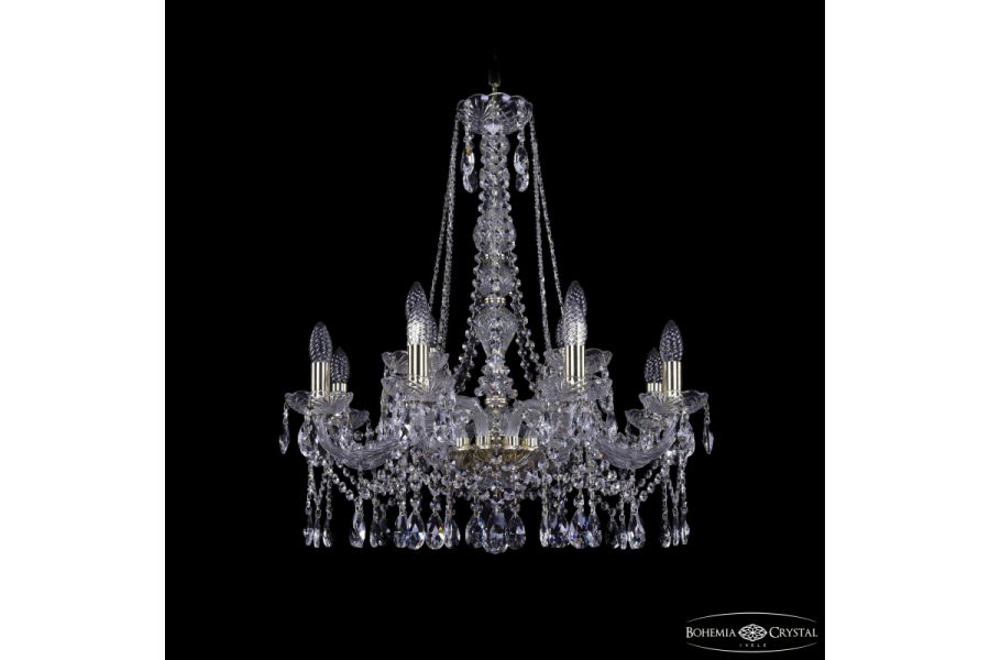 Подвесная люстра Bohemia Ivele Crystal 1413/8+4/220/h-73 G