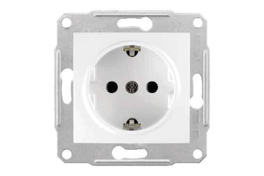 Розетка Schneider Electric Sedna с/з без шторок 16A 250V SDN3000521