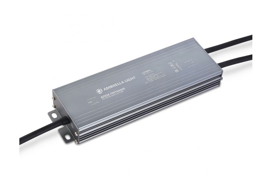 Блок питания для светодиодной ленты Ambrella Light Illumination 200Вт DC12В 16,7A IP67 GS9865