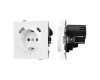 Механизм розетки с USB зарядкой Arlight SCT-TENDO-MUAC-PL-WH (230V, 16A) 054086