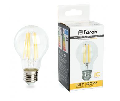 Лампа светодиодная Feron LB-620 Шар E27 20W 2700K 38245