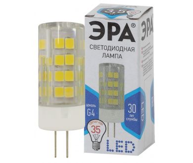 Лампа светодиодная Эра G4 3,5W 4000K LED JC-3,5W-220V-CER-840-G4 Б0027856