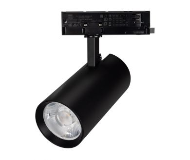 Трековый трехфазный светильник Arlight LGD-GERA-4TR-R90-30W Day SP5000-Veg (Черный, 36 deg, 230V) (IP20 Металл) 060007