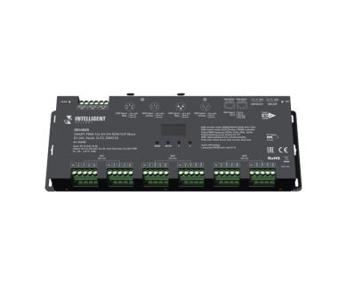 Декодер Arlight SMART-PWM-124-83-SH-RDM-SUF Black (12-24V, 24x4A, XLR3, DMX512) 046483