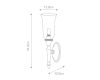 Бра Elstead Lighting BATH-DRYDEN2-PB