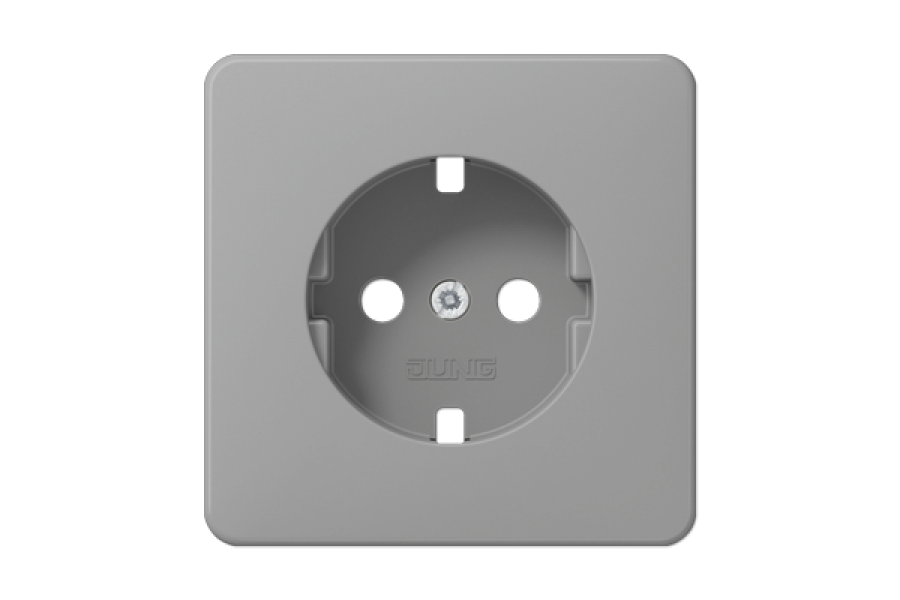 Розетка штепсельная Schuko Jung CD1520BFPLGR