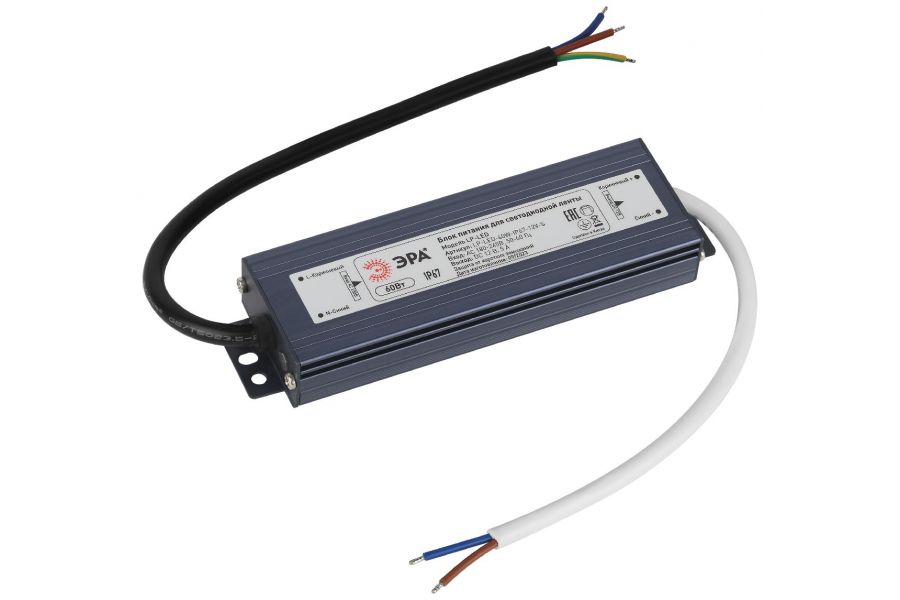 Блок питания Эра 60Вт DC12В 5A IP67 LP-LED-60W-IP67-12V-S Б0061136