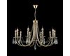 Подвесная люстра Crystal Lux Victoria SP10 Gold/Amber