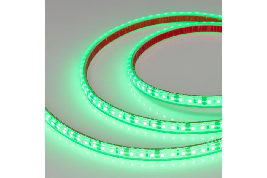 Светодиодная герметичная лента Arlight RTW-PFS-A120-11mm 24V Green (9.6 W/m, IP68, 2835, 5m) 053818
