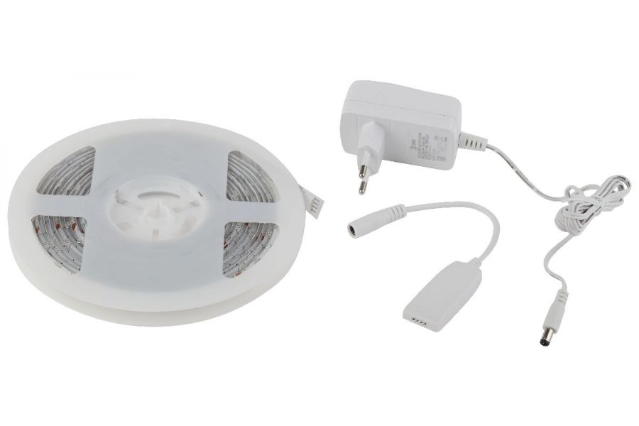 Комплект светодиодной ленты Эра 12В 5050 7,2Вт/м RGB 5м IP65 5050-30-RGB-IP65-Wifi-5m (12V) Б0043446
