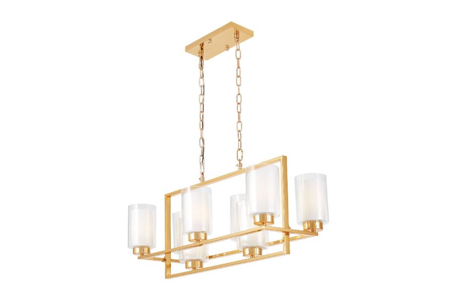 Подвесная люстра Lumina Deco Lino LDP 1239-8 F.GD