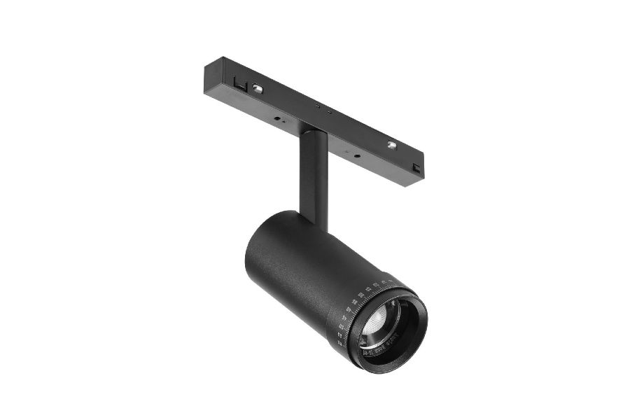 Трековый магнитный светильник iLedex Vision ZOOM 4822-020-D47-10W-10/60DG-3000K-BK