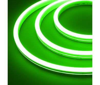 Лента герметичная Arlight MOONLIGHT-SIDE-A140-12x17mm 24V Green (8 W/m, IP67, 2835, 5m, wire x1) 038800