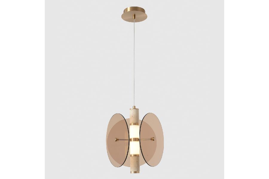 Подвесной светильник Crystal Lux AMARILLO SP12W LED BRASS