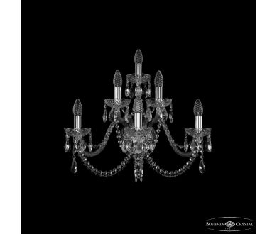 Купить Бра Bohemia Ivele Crystal 1402B/3+2+1/240 Ni Бра Bohemia Ivele Crystal 1402B/3+2+1/240 Ni