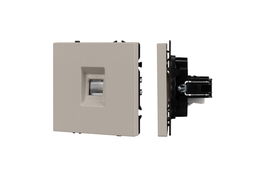 Механизм компьютерной розетки Arlight SCT-NOBE-MPC1-SFPL-CA (RJ-45, CAT6) 059438