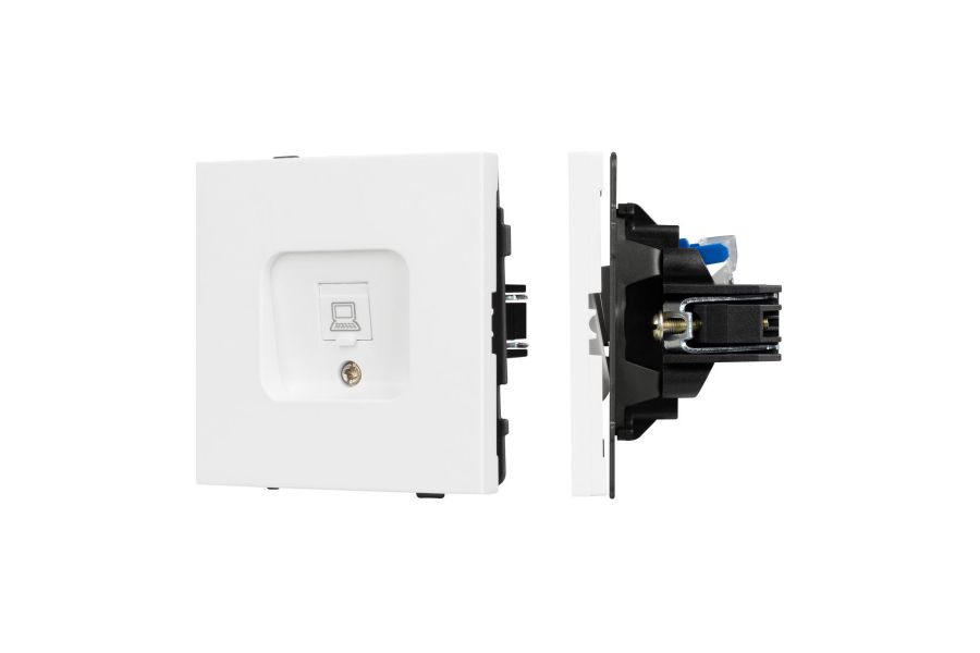 Механизм компьютерной розетки Arlight SCT-TENDO-MPC1-PL-WH (RJ-45, CAT6) 054098