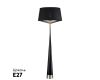 Торшер Indigo Maestria 11041/1F Black V000464